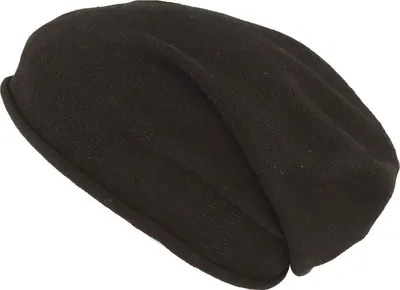 Kopka unifarbene Beanie aus 100% Baumwolle in schwarz