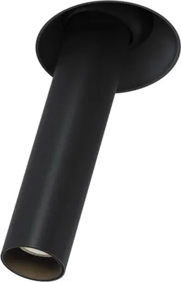 Produktbild von Maytoni LED Einbaustrahler 7W, schwenkbare schwarze Aluminiumröhre, 3000K, IP20