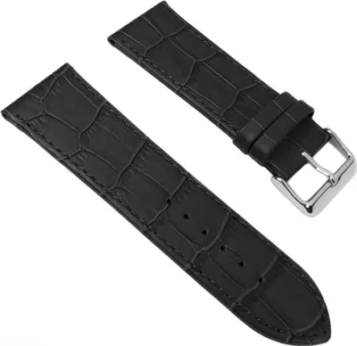 Produktbild von Minott Ersatzband Uhrenarmband Leder Big Fashion schwarz 26mm