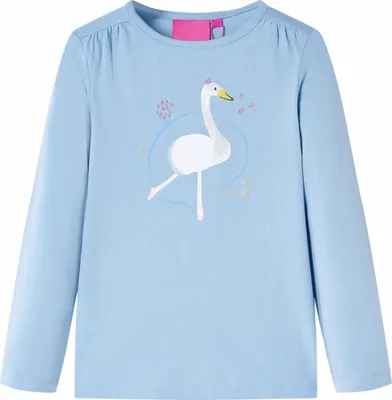 Produktbild von Kinder-Langarmshirt Hellblau 140