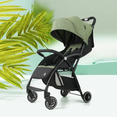 Produktbild von Kinderwagen Buggy mit Liegeposition zusammenklappbar Trolley-Funktion 43*79.2*103cm Grün /A10Grün/