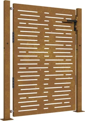 Immagine prodotto di vidaXL Cancello da giardino 105x130 cm in acciaio corten Design quadrato