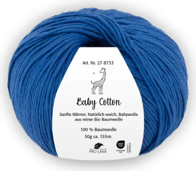 Produktbild von Pro Lana BABY Baumwolle 50 g 100 % Baumwolle Babywolle speichelecht 155 m Farbe 051 - royal