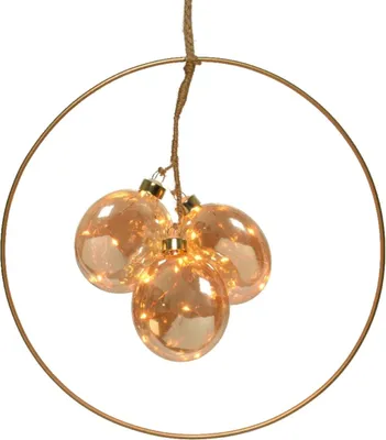 Produktbild von Lumineo Micro LED Kugeln amber 28 cm