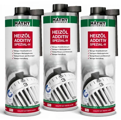 Produktbild von MATHY SPEZIAL-H Heizöl-Additiv 3 x 1,0 l - Additiv für Heizöl und Tankanlagen
