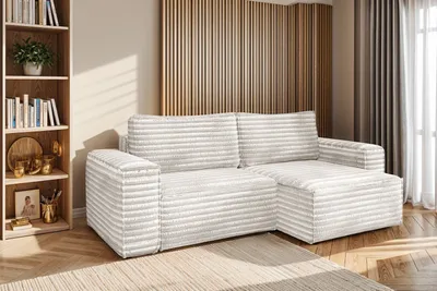 Produktbild von Kaiser Möbel Bohoo Ecksofa  L-from Ecru Rechts stoff Velo