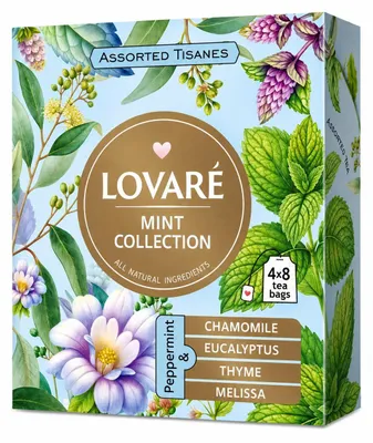 Produktbild von LOVARÉ Mint Collection Tee Sortiment – 32 Teebeutel (4 Sorten)