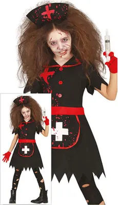 Produktbild von Guirca Dunkles Krankenschwesterkostüm  7-9 Years  7-9 Years