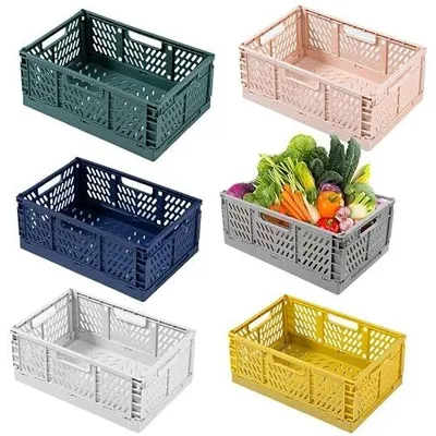 Zdjęcie produktu dla Składany kosz do przechowywania 30X20X12 cm pojemnik plastikowy 4 sztuki