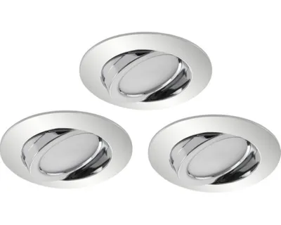 Produktbild von Einbauleuchten Briloner LED Chrom 3er Set Spot Einbaulampen Strahler