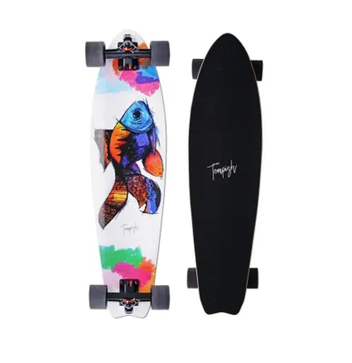 Image de Tempish longboard-poisson 82,5 x 21,5 cm blanc/noir