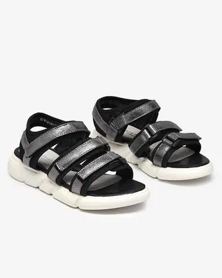 Produktbild von Mädchensandale mit Klettverschluss in Graphit Mumin - Footwear, Größe 32