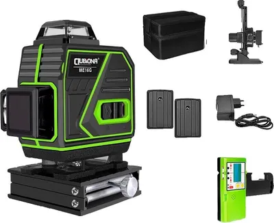 Zdjęcie produktu dla Poziomica laserowa, pomiar 4D, 16 linii, zielona wiązka, ME16G2-DC11G