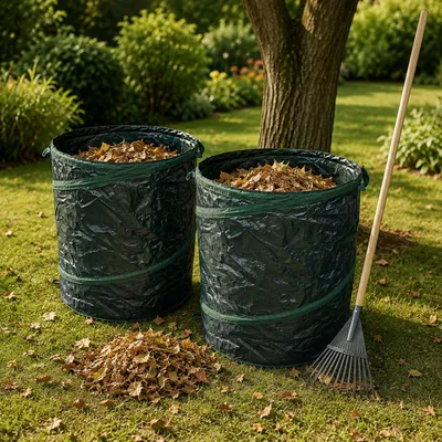 Produktbild von 2er Gartenabfallsack Laubsack Biomüll selbstaufstellend Popup 160L