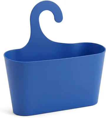 Imagen del producto de Cesta de ducha con ganchos, para colgar, de color azul, para el baño