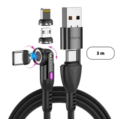 Immagine prodotto di Statik 360 Pro 2.0 Cavo USB magnetico (3 m)