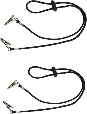 Produktbild von Famanu Serviettenhalter Clips - 2 Stück Schwarz