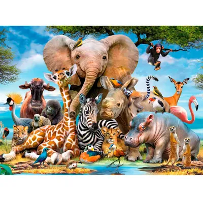 Produktbild von Ravensburger African Friends, 300 Stück(e), Tiere, 9 Jahr(e)
