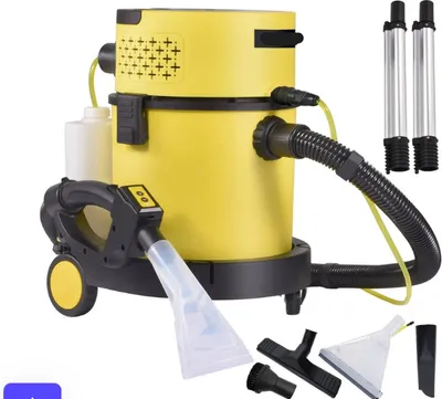 Productafbeelding van Tapijtreiniger - Shamponeermachine - Nat en Droog - 1200W - 20 Liter - Rood/Zwart