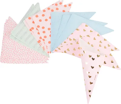 Produktbild von Spitztüten "Pastell Hot Foil", 15er-Set, 170 x 170 mm, Papier