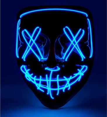 Produktbild von Gruselige Blaue Led-Maske