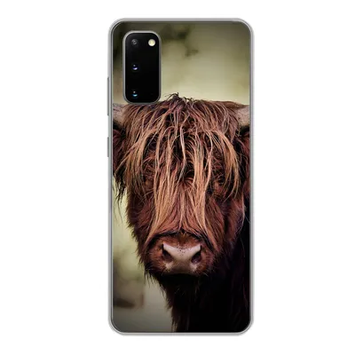 Produktbild von MuchoWow® Handyhülle Schutzhülle Hülle für Samsung Galaxy S20 Schottischer Hochländer - Licht - Porträt - Natur Silikon Softcase Handy Hülle - Bild