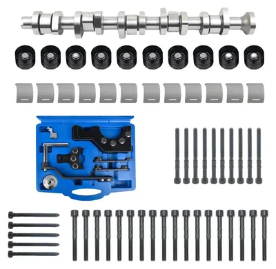 Image de Kit d'arbre à cames, en aluminium, compatible avec les modèles Multivan T5, adapté aux SUV 2.5 TDI, conçu pour des réglages de calage précis, références constructeur : 070109101Q