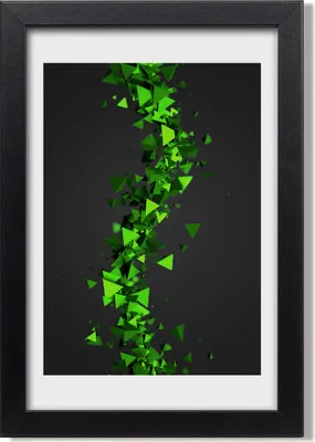 Produktbild von Bild 20x30 MDF-Rahmen, Wandkunst Geometrische Welle