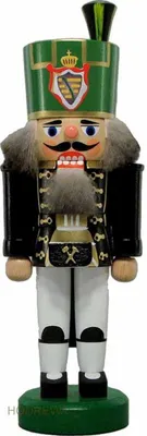 Produktbild von Nussknacker Bergmann bunt  Höhe 19cm NEU