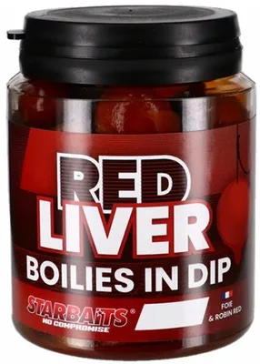 Zdjęcie produktu dla Kulki proteinowe Starbaits Boilies V Dipu Red Liver 150g 24mm