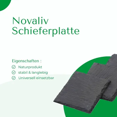 Produktbild von Schieferplatten 20x20x0,5 quadratisch Untersetzer Tischplatz 20cm Schiefer