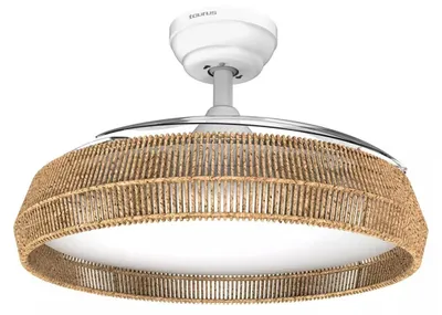 Obrázok produktu pre Taurus FA006L, Domáci lopatkový ventilátor, Biela, Drevo, Strop, 107 cm, 8 h, Jednosmerný prúd