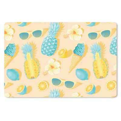 Produktbild von MuchoWow® Mauspad Mousepad Sommer - Muster - Gelb 27x18 cm - Mousepads - Maus Mat - Pad - Mausunterlage - Büroartikel - Desk Matten