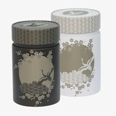 2er-Set runde Metalldosen 150 g mit Steckschluss