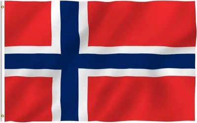 Produktbild von Flagge Norwegen, 90x150 cm, mit Aufhängeringen, für die Dekoration