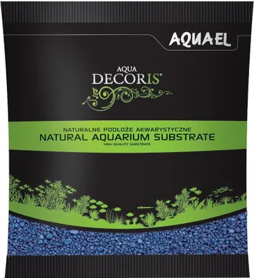 Produktbild von Aquarienkies AQUAEL Aqua Decoris 2-3 mm 1 kg blau