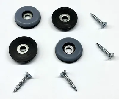 Produktbild von 16 Teflon-Möbelgleiter Ø 22 mm mit Schrauben