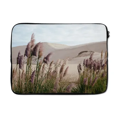 Produktbild von MuchoWow® Laptop Hülle 13 Zoll Pampasgras - Sand - Pflanzen - Düne Laptoptasche - Laptophülle - Sleeve - Rundumschutz