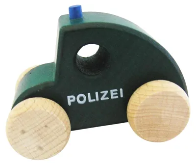 Immagine prodotto di Macchinina di legno Maggiolino della polizia