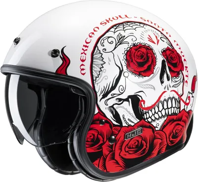 Produktbild von HJC V31 Desto Retro Jethelm (White/Red,M (57/58))