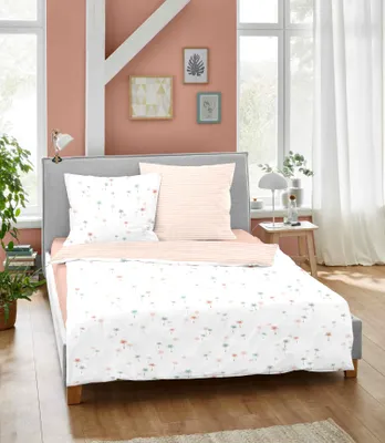 Produktbild von Dormisette Baumwolle Renforce Bettwäsche 155x220 Schirmflieger Streifen Wende 2862-20
