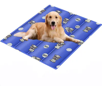 Produktbild von Kühlmatte für Hunde und Katzen, selbstkühlend, 45x60cm, für Drinnen, Draußen und Auto