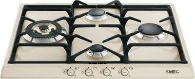 Produktbild von Smeg Cortina Sr764po Gasherd 4 Brennern Silber  Silber One Size