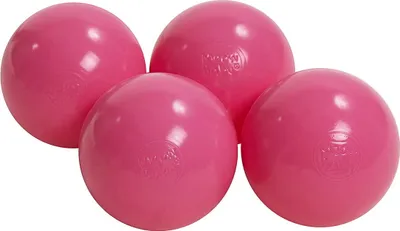 Image de MeowBaby balles en plastique pour piscine à balles 7cm, balles de jeu en plastique pour bébé, 50 pièces : rose clair