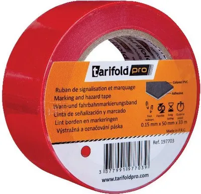 Produktbild von Bodenmarkierungsband 50mmx33m rot Packung mit 24 Stück