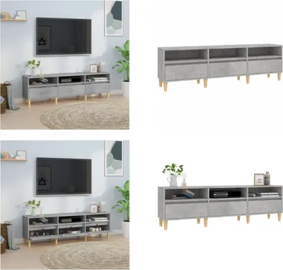 Produktbild von vidaXL TV Schrank Betongrau 150x30x44,5 cm Holzwerkstoff - TV-Schrank - TV-Schränke - TV-Ständer - TV-Möbel