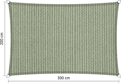 Produktbild von SHADOW COMFORT 2 x 3 m Viereckiges Rechteck Sonnensegel Moonstone Green
