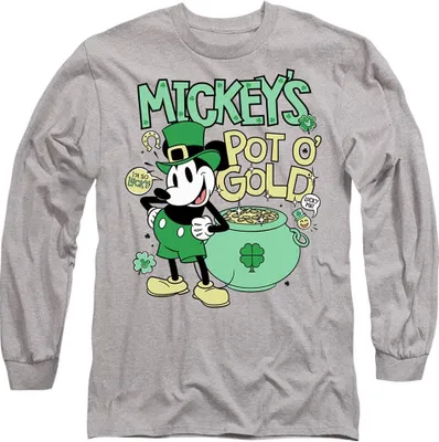 Obrázek produktu pro Mickey Mouse - "Pot O Gold" tričko pro muže/dámy Uni - St Patricks Day TV14777 (XXL) (Sport Heide)