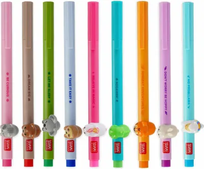 Obrázok produktu pre Legami Gel Pen Lovely Friends Set, 9 kusov, so zvieracím dekorom, gélové pero, gélové pero