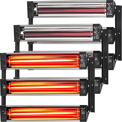 Zdjęcie produktu dla VEVOR 3x suszarka do farb promiennik podczerwieni lampa na podczerwień 3kW